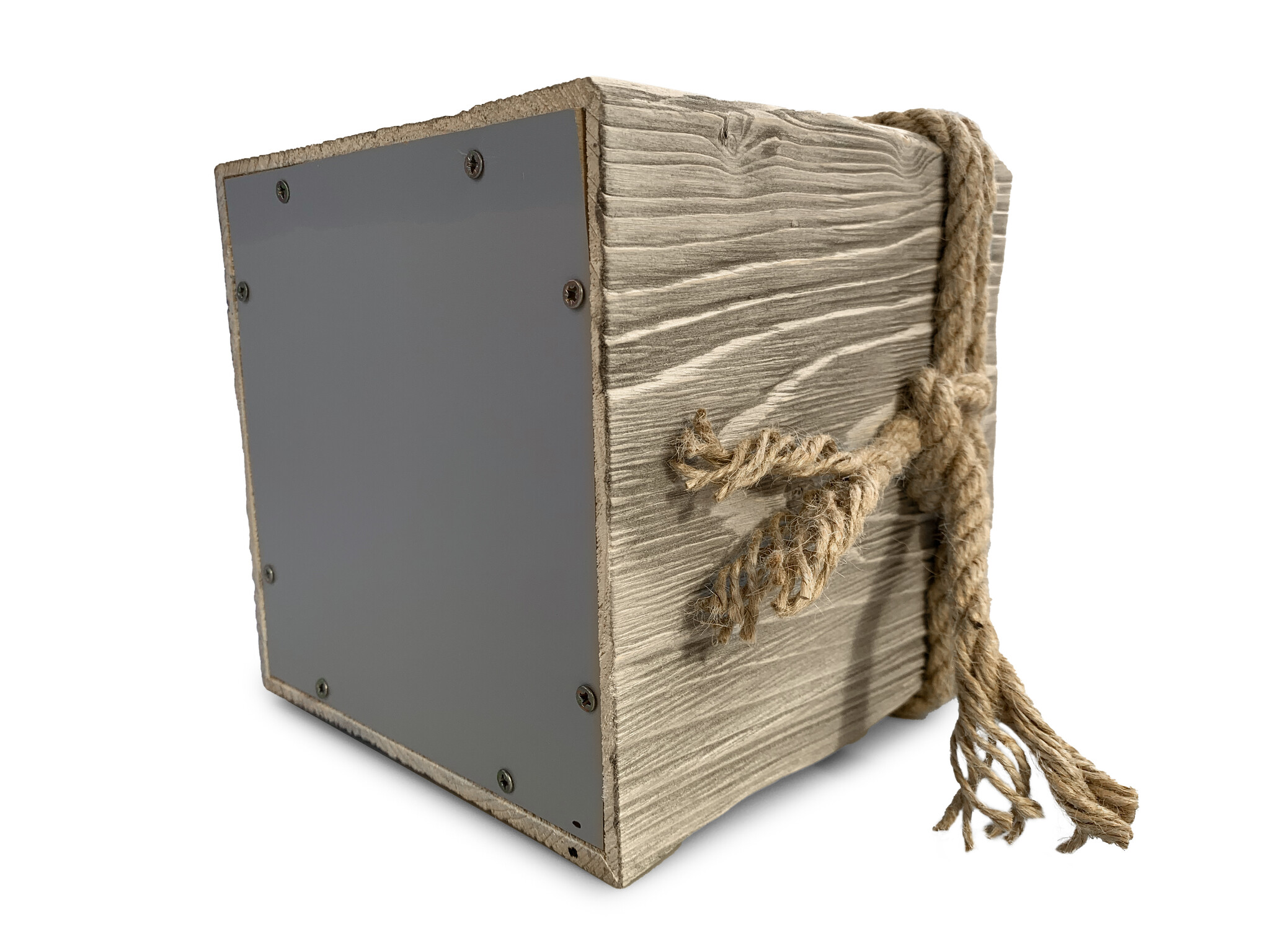 Vintage urn hout - 4 liter