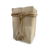 Vintage urn hout - 6 liter