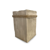 Vintage urn hout - 6 liter