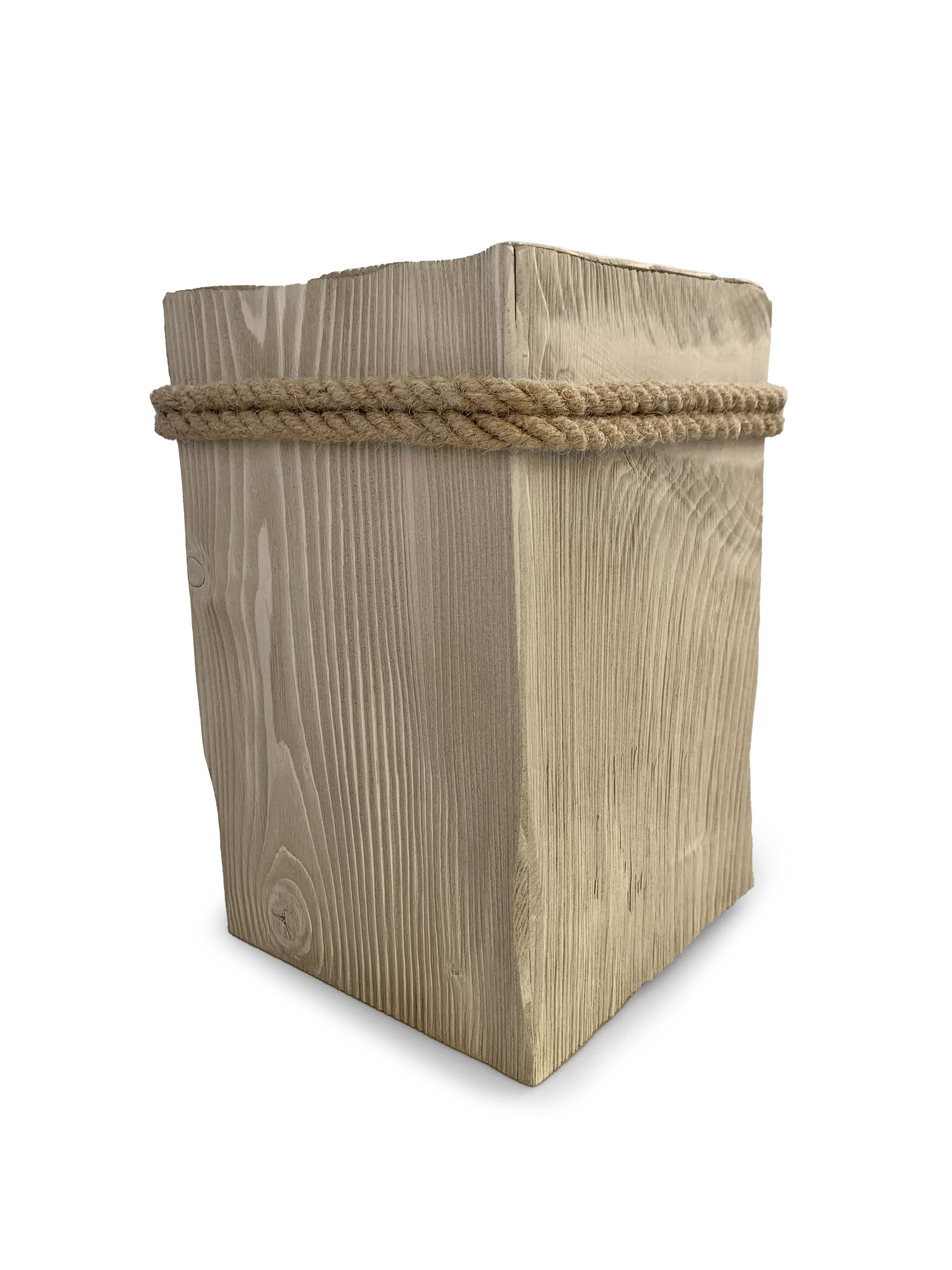 Vintage urn hout - 6 liter