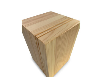 Houten urn - large