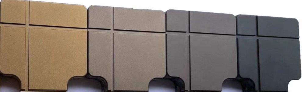 Eigentijdse kandelaar met Soliflore vaas voor grafstenen, grafmonumenten en columbaria - Taupe