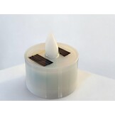 Eigentijdse kandelaar met Soliflore vaas voor grafstenen, grafmonumenten en columbaria - Grijs metallic