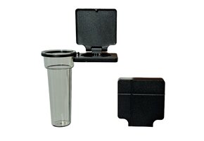 Eigentijdse kandelaar met Soliflore vaas - Zwart