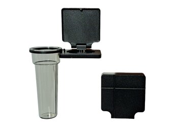 Eigentijdse kandelaar met Soliflore vaas - Zwart