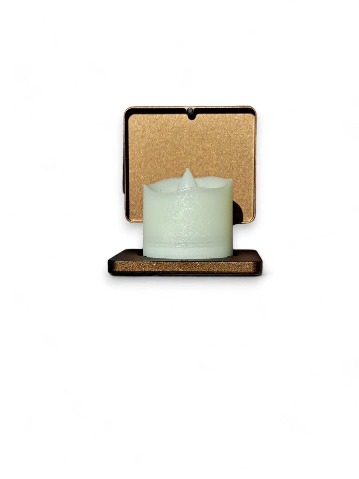 Eigentijdse kandelaar voor grafstenen, grafmonumenten en columbaria - Brons