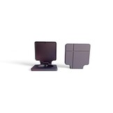 Eigentijdse kandelaar voor grafstenen, grafmonumenten en columbaria - Grijs metallic