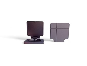 Eigentijdse kandelaar - Grijs metallic