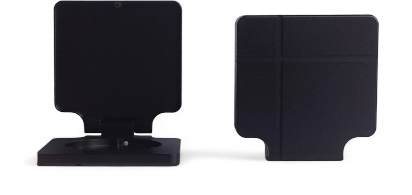 Eigentijdse kandelaar voor grafstenen, grafmonumenten en columbaria - Zwart