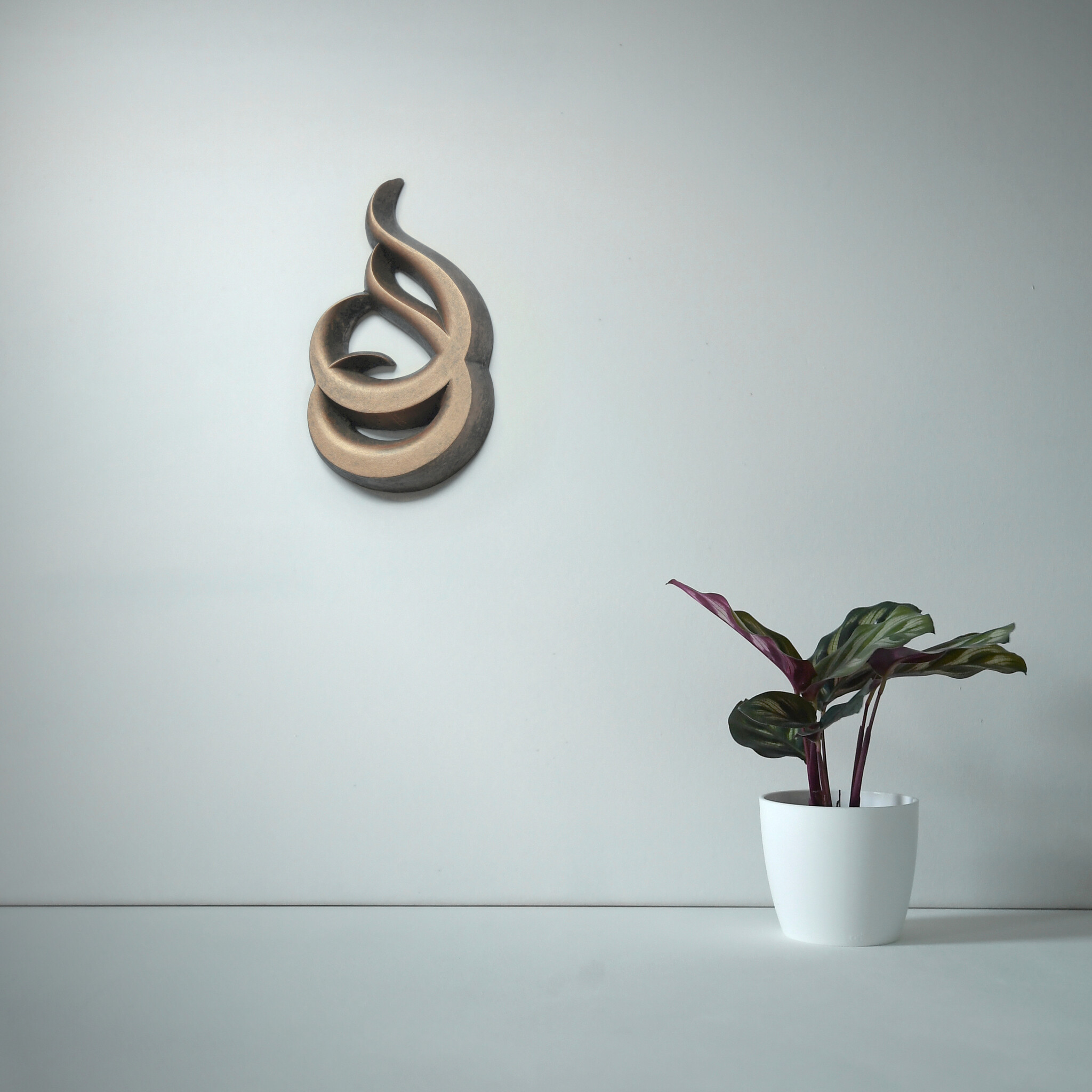 Urn / Asbeeld Druppels - Brons