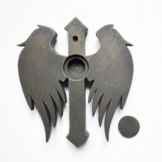 Urn / Asbeeld Kruis met vleugels - Brons