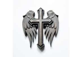 Kruis met vleugels - Patina