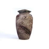 Urn met grijs marmereffect - groot