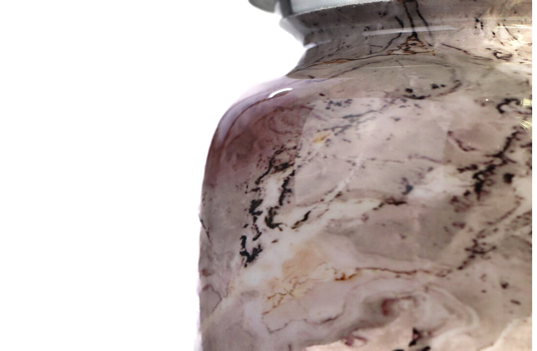 Urn met grijs marmereffect - medium