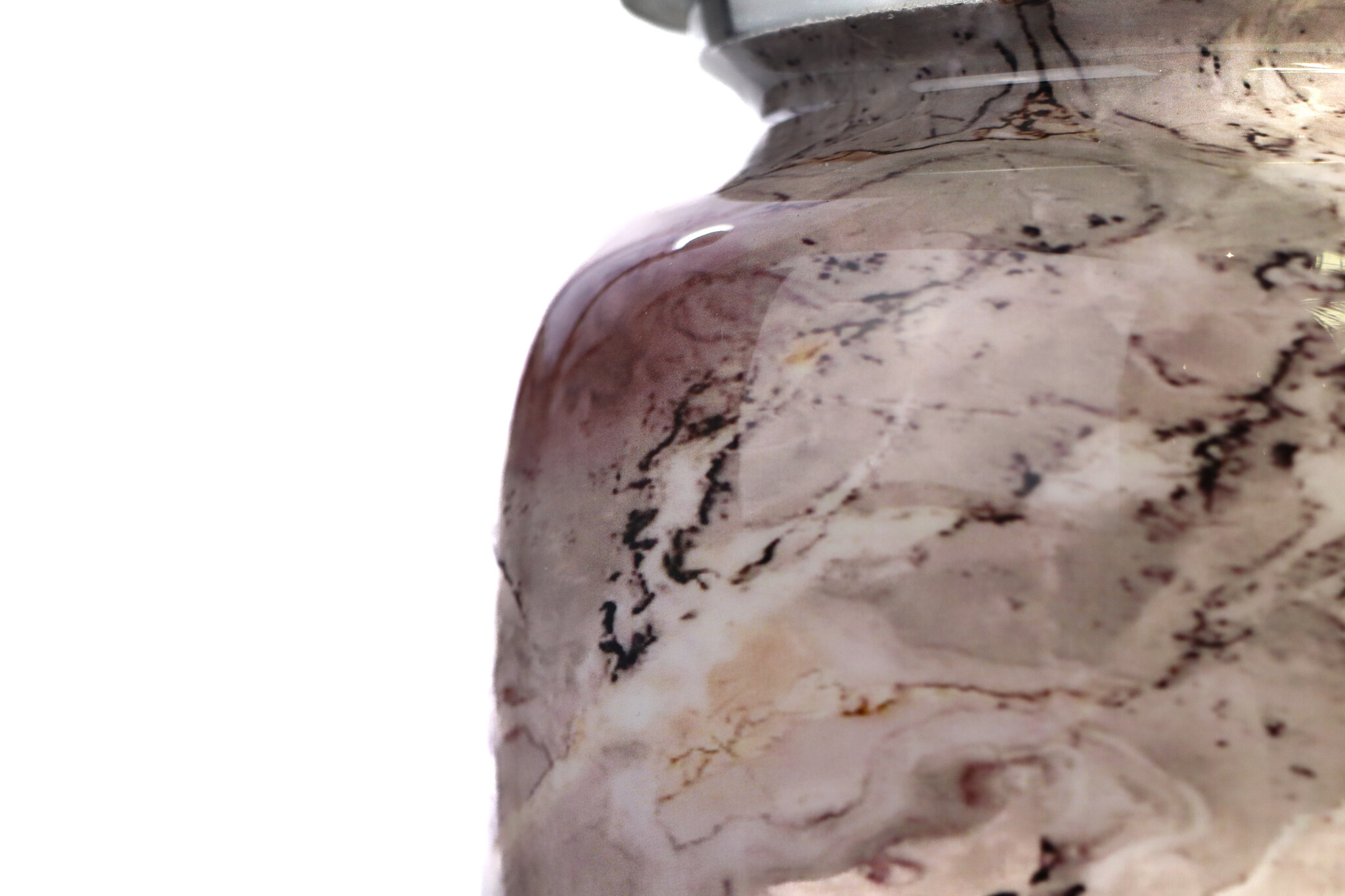 Urn met grijs marmereffect - medium