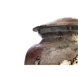 Urn met grijs marmereffect - medium