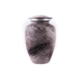 Urn met grijs marmereffect - medium