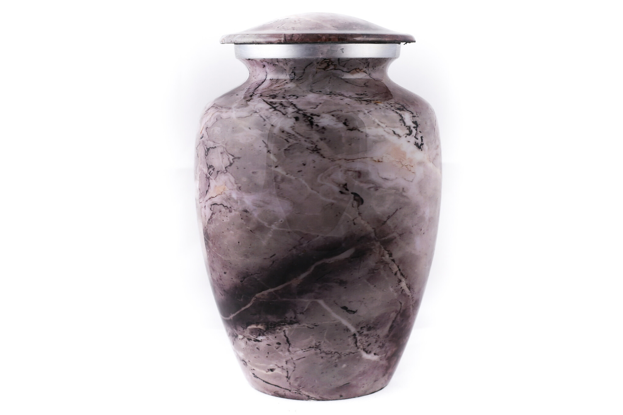 Urn met grijs marmereffect - medium