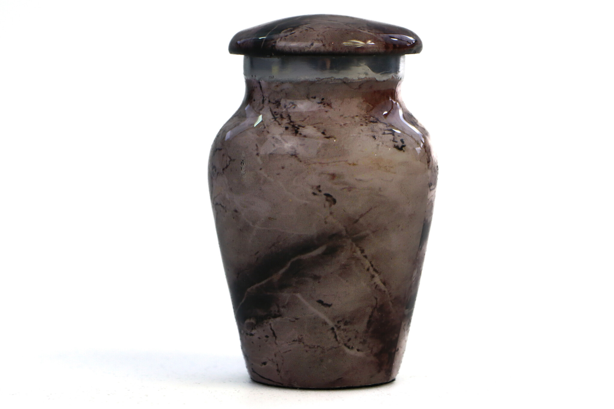 Urn met grijs marmereffect - mini