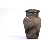 Urn met grijs marmereffect - mini