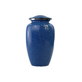 Urn met blauw hardsteen effect - groot