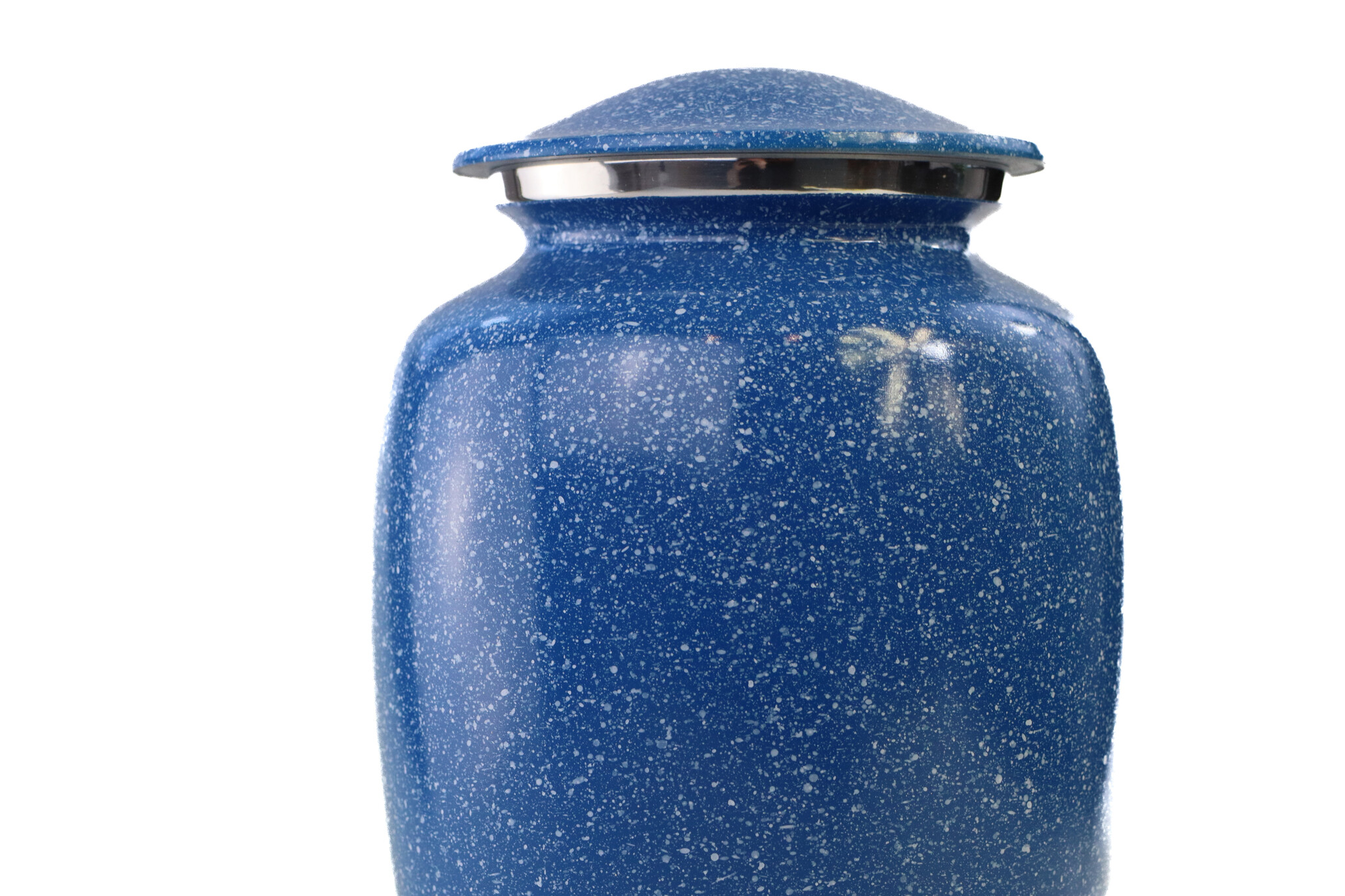 Urn met blauw hardsteen effect - groot