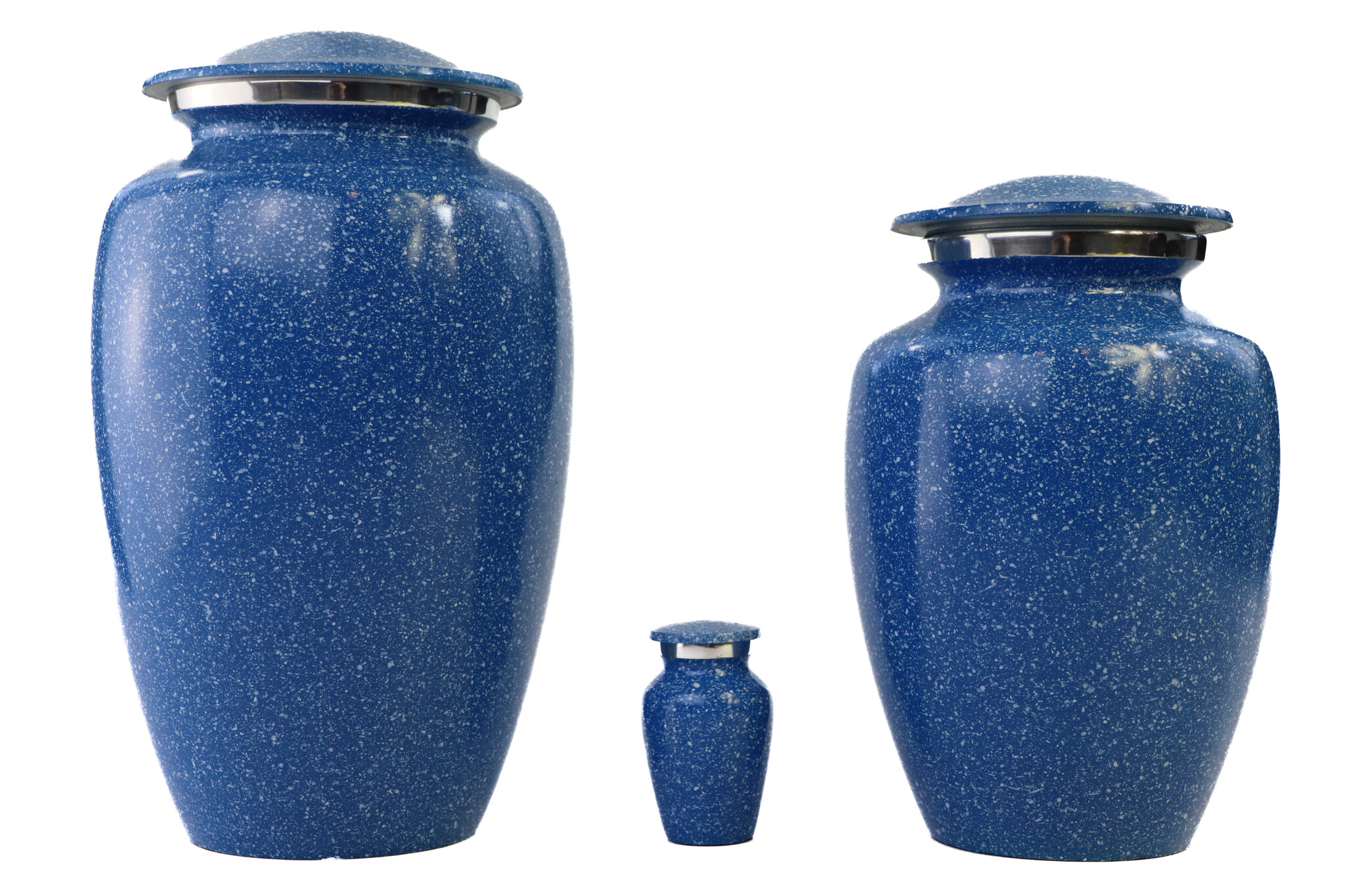 Urn met blauw hardsteen effect - groot
