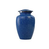 Urn met blauw hardsteen effect - medium