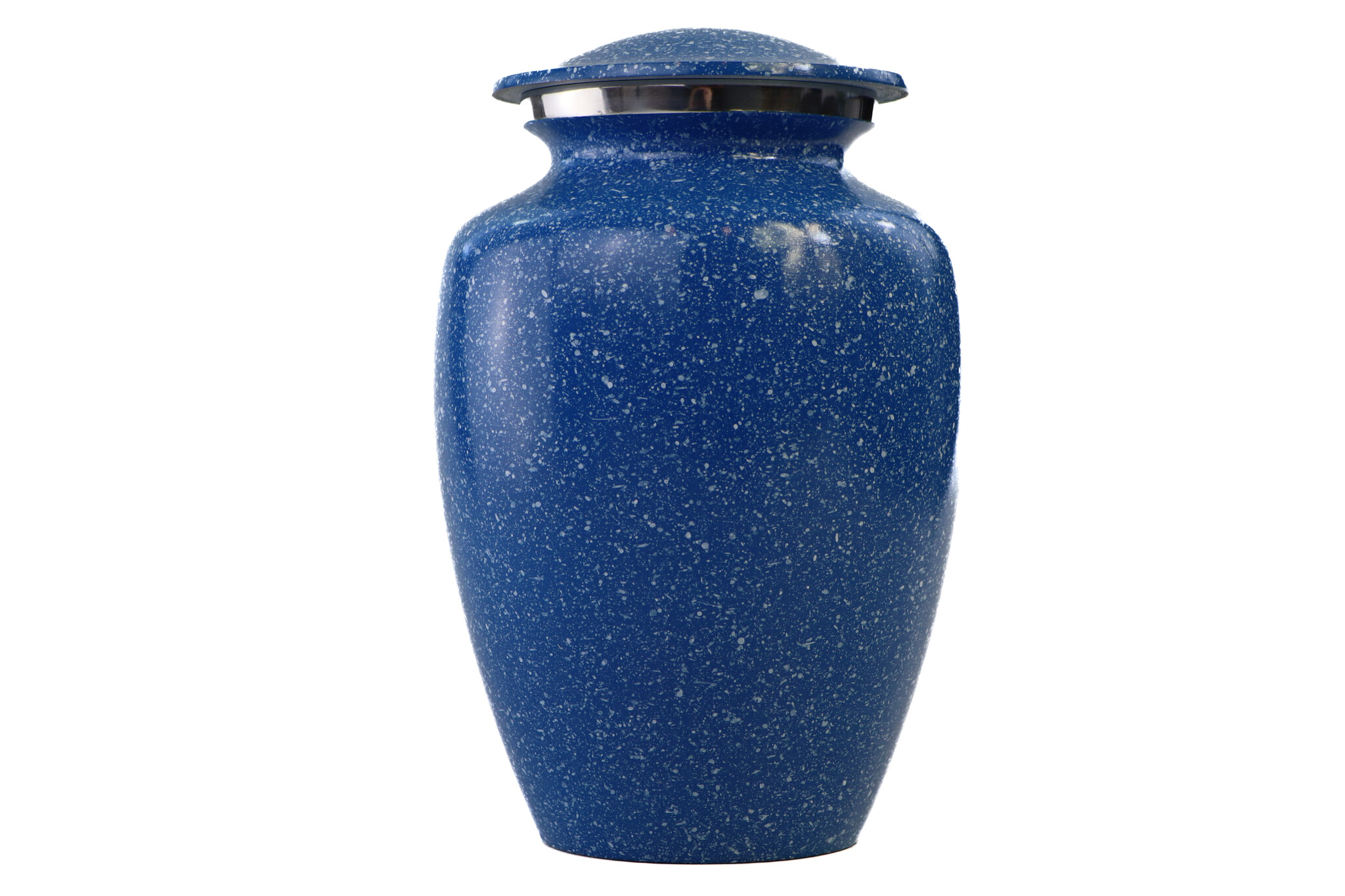 Urn met blauw hardsteen effect - medium