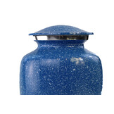 Urn met blauw hardsteen effect - medium