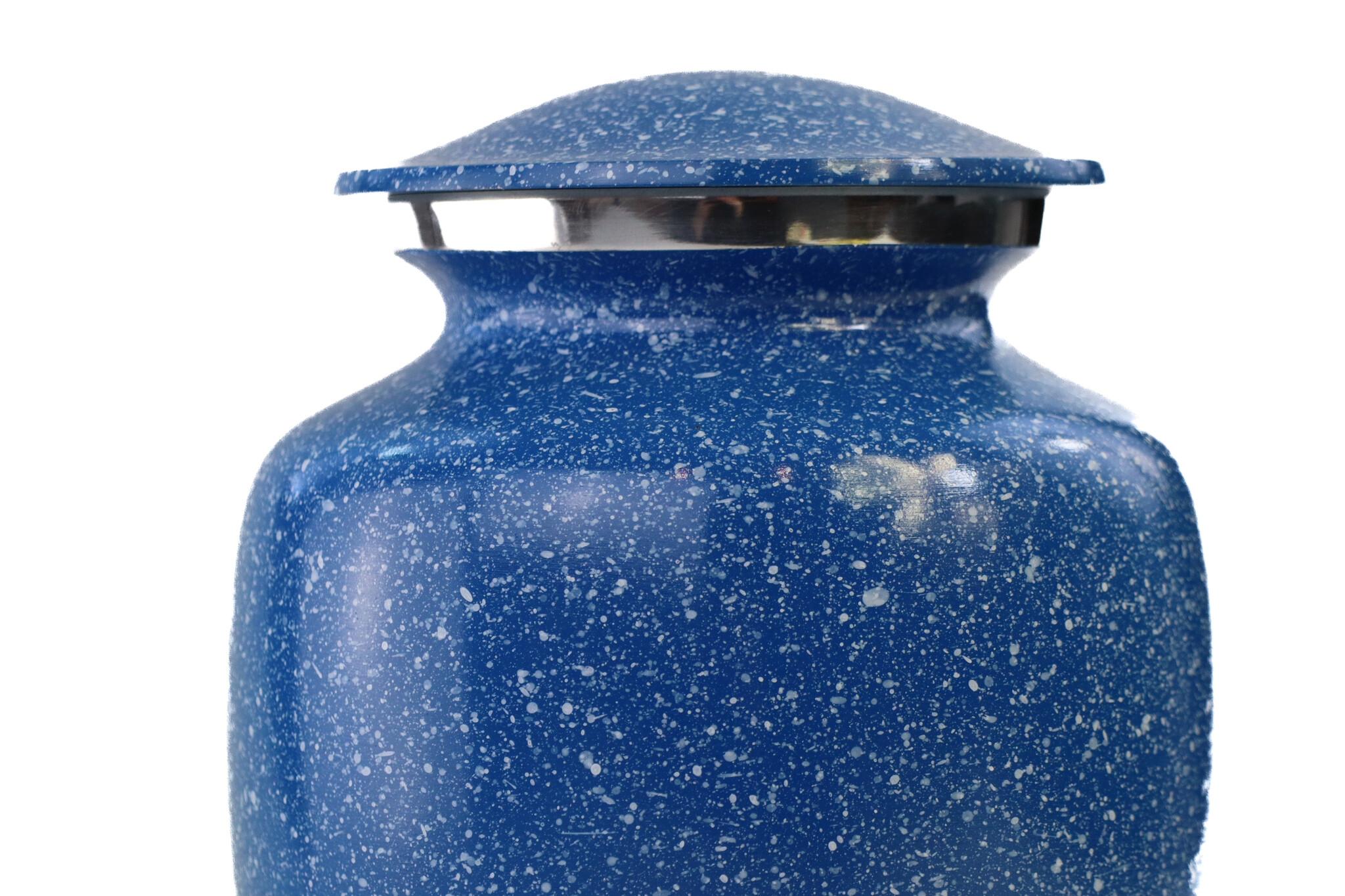 Urn met blauw hardsteen effect - medium