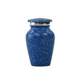 Urn met blauw hardsteen effect - mini