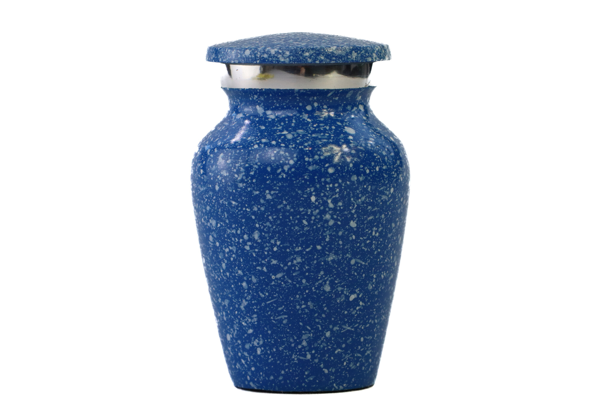 Urn met blauw hardsteen effect - mini