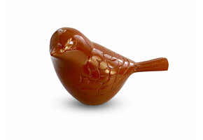 Vogel urn - oranje bruin