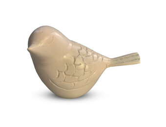 Vogel urn - zachtroze