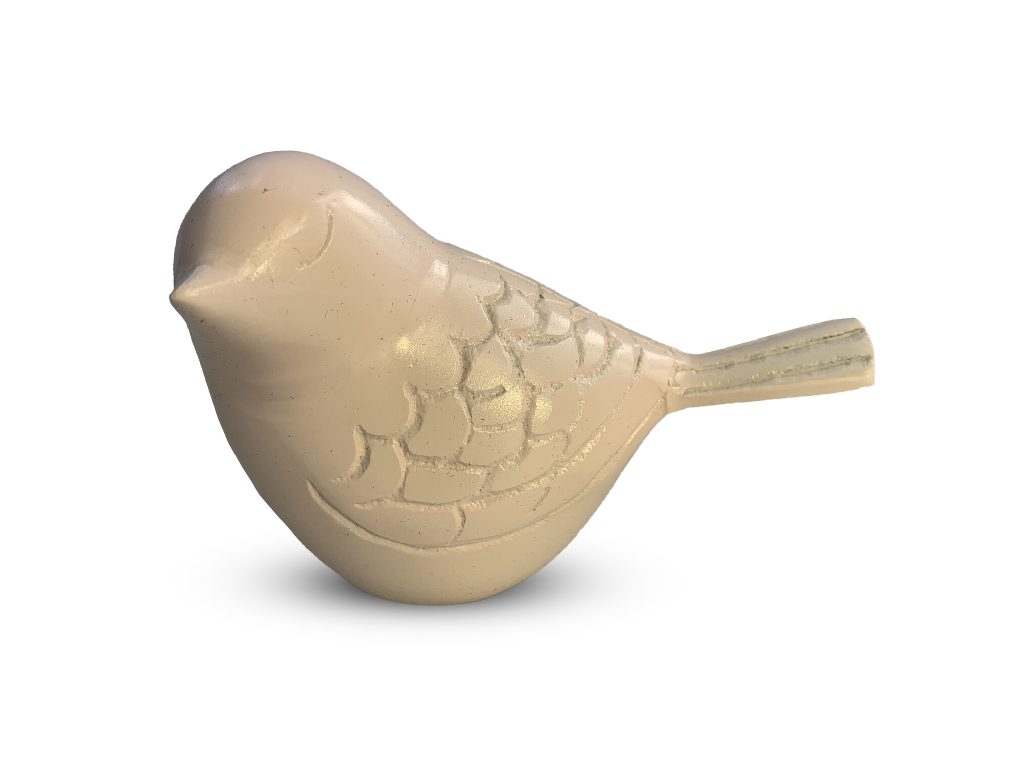 Vogel urn - zachtroze