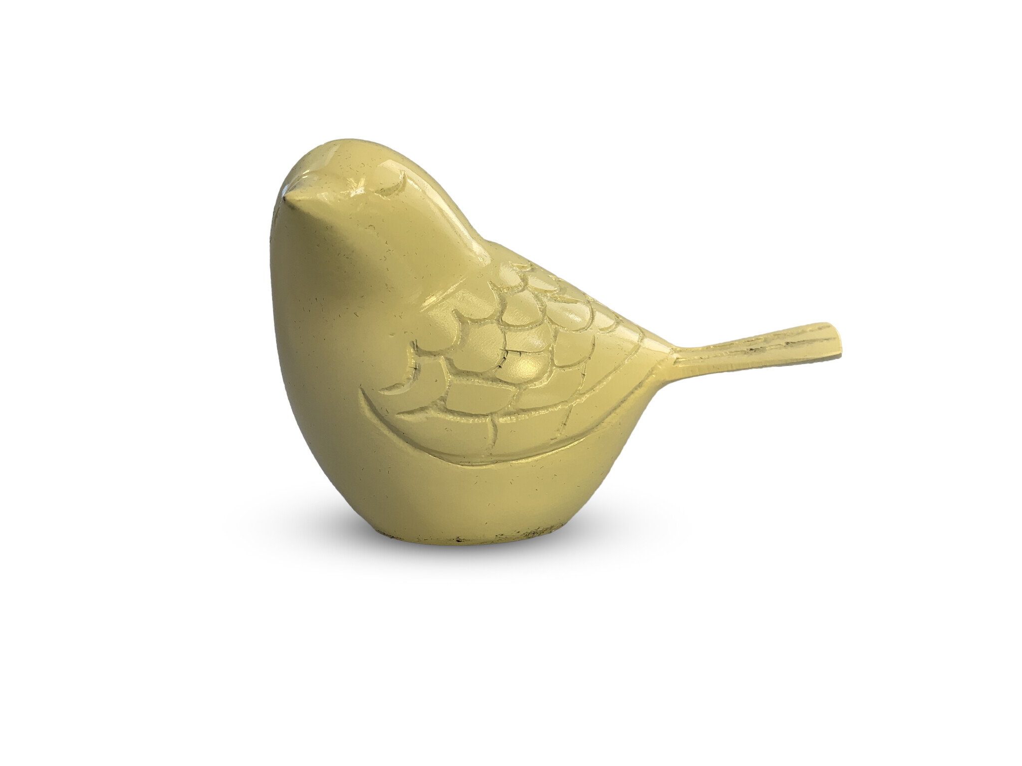 Vogel urn - crème/beige