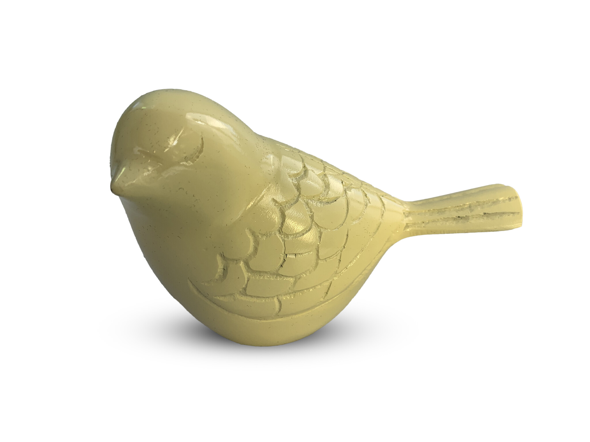 Vogel urn - crème/beige