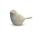 Vogel urn - wit