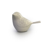 Vogel urn - wit