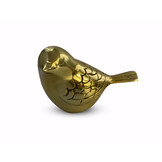 Vogel urn - goudkleurig