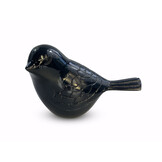 Vogel urn - donkerblauw