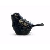 Vogel urn - donkerblauw