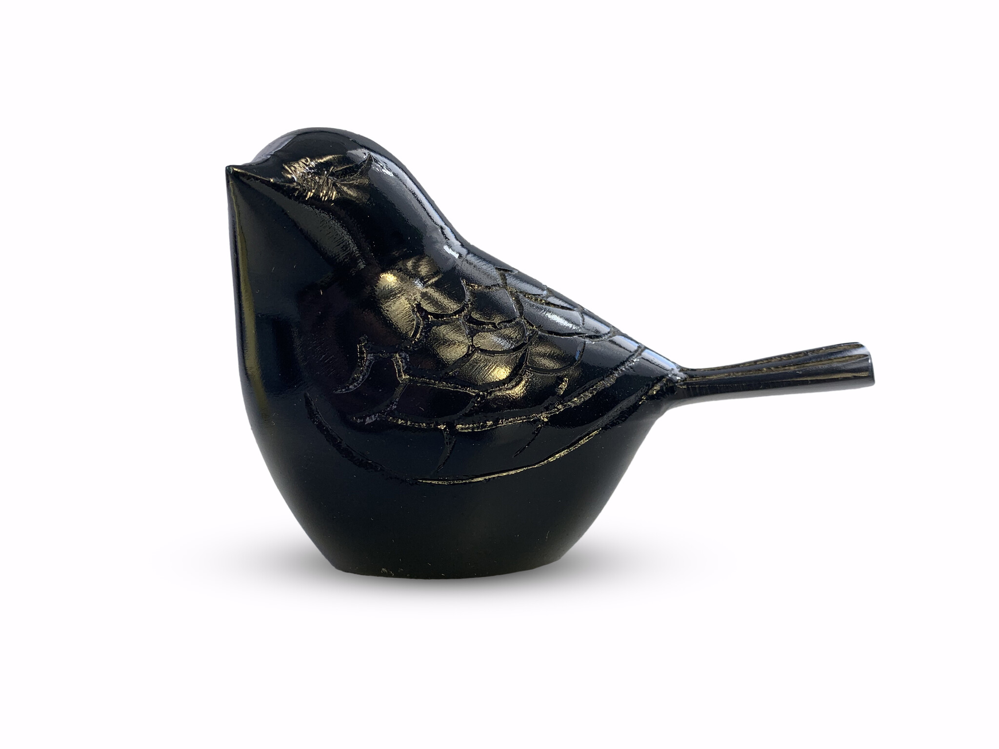 Vogel urn - donkerblauw