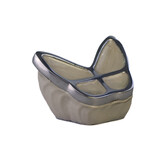 Vlinder mini urn - wit creme