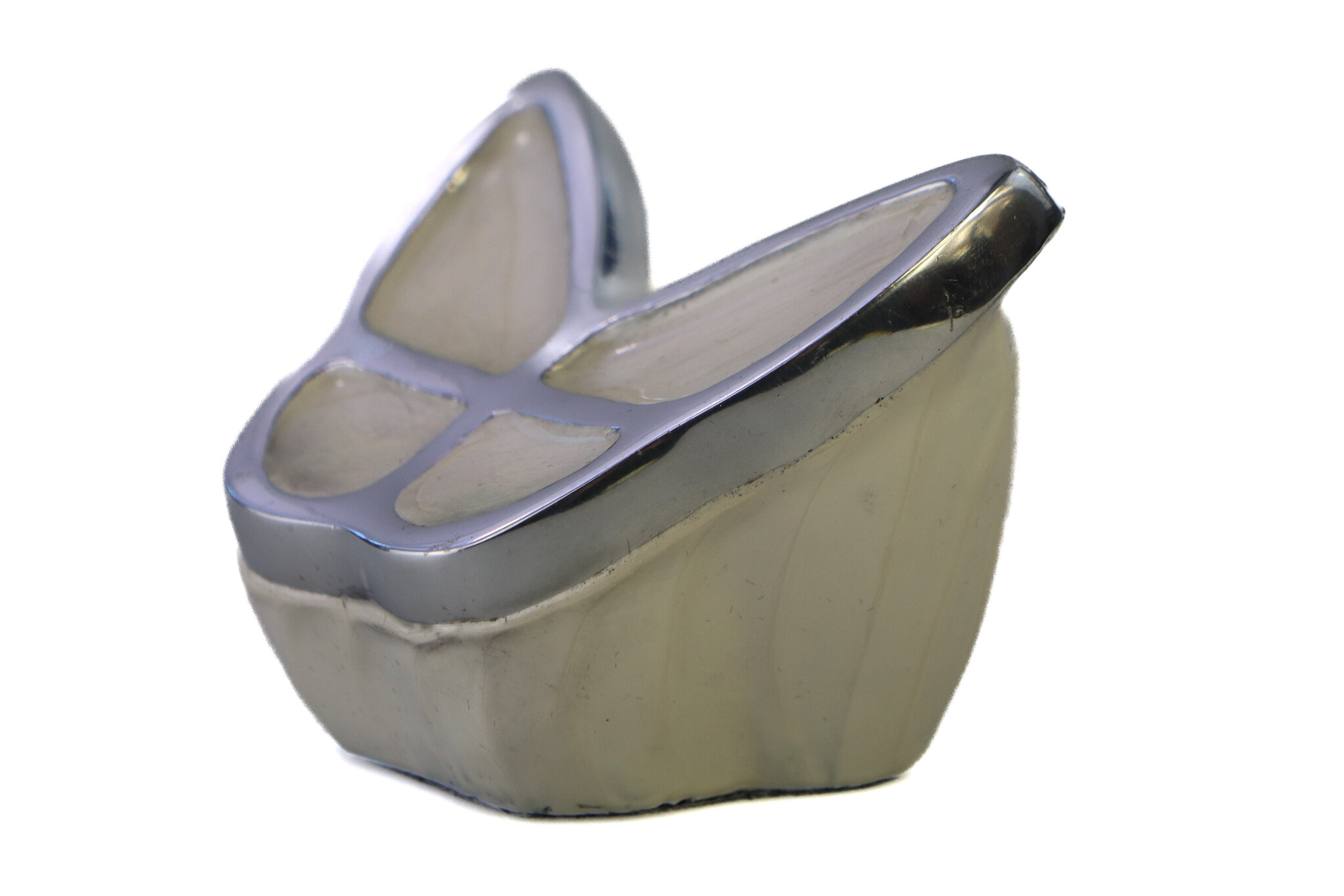 Vlinder mini urn - wit creme