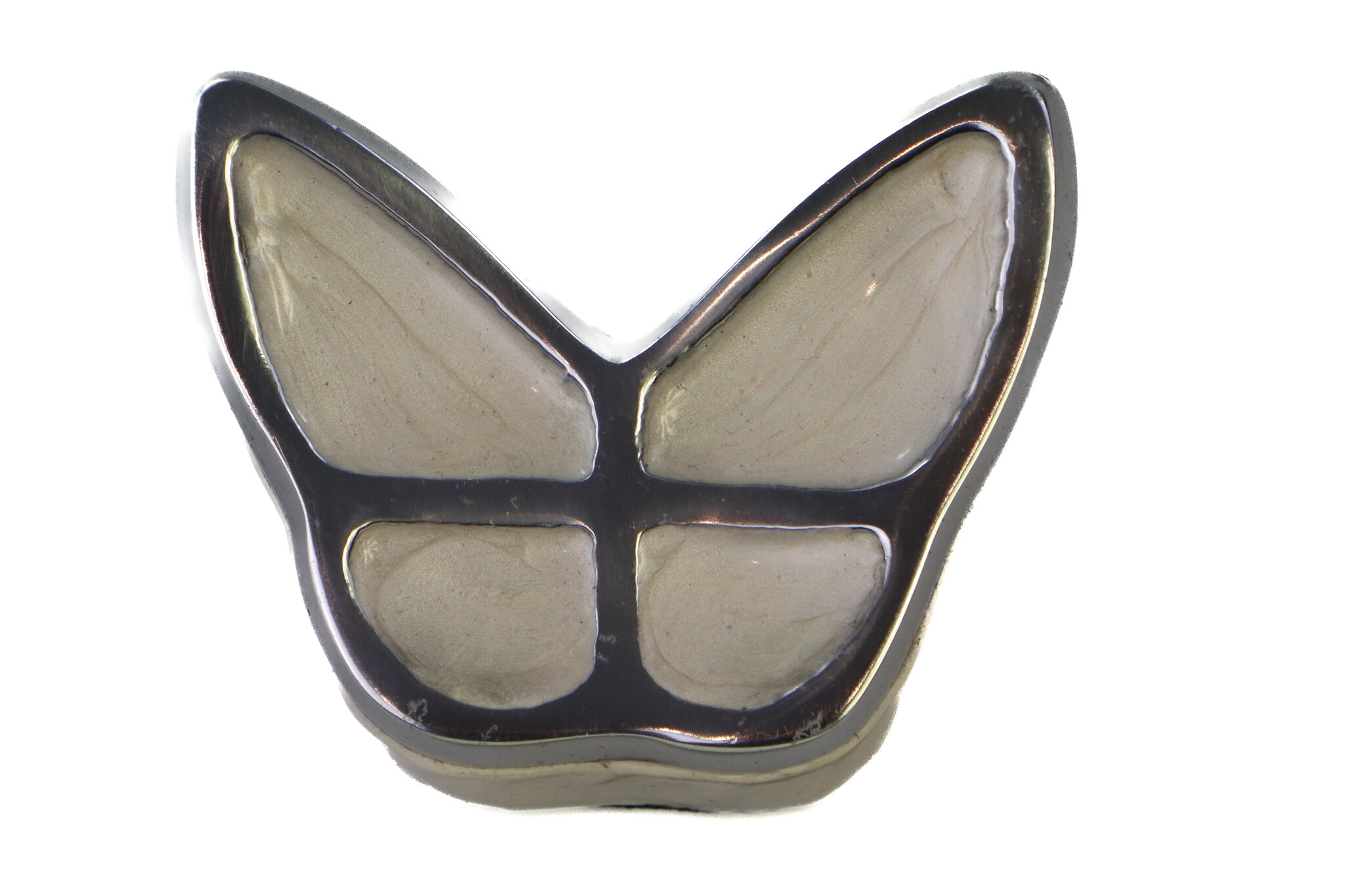 Vlinder mini urn - wit creme