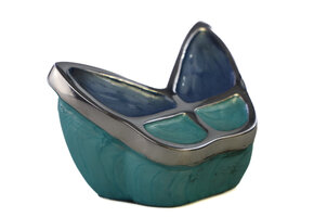 Vlinder mini urn - blauw