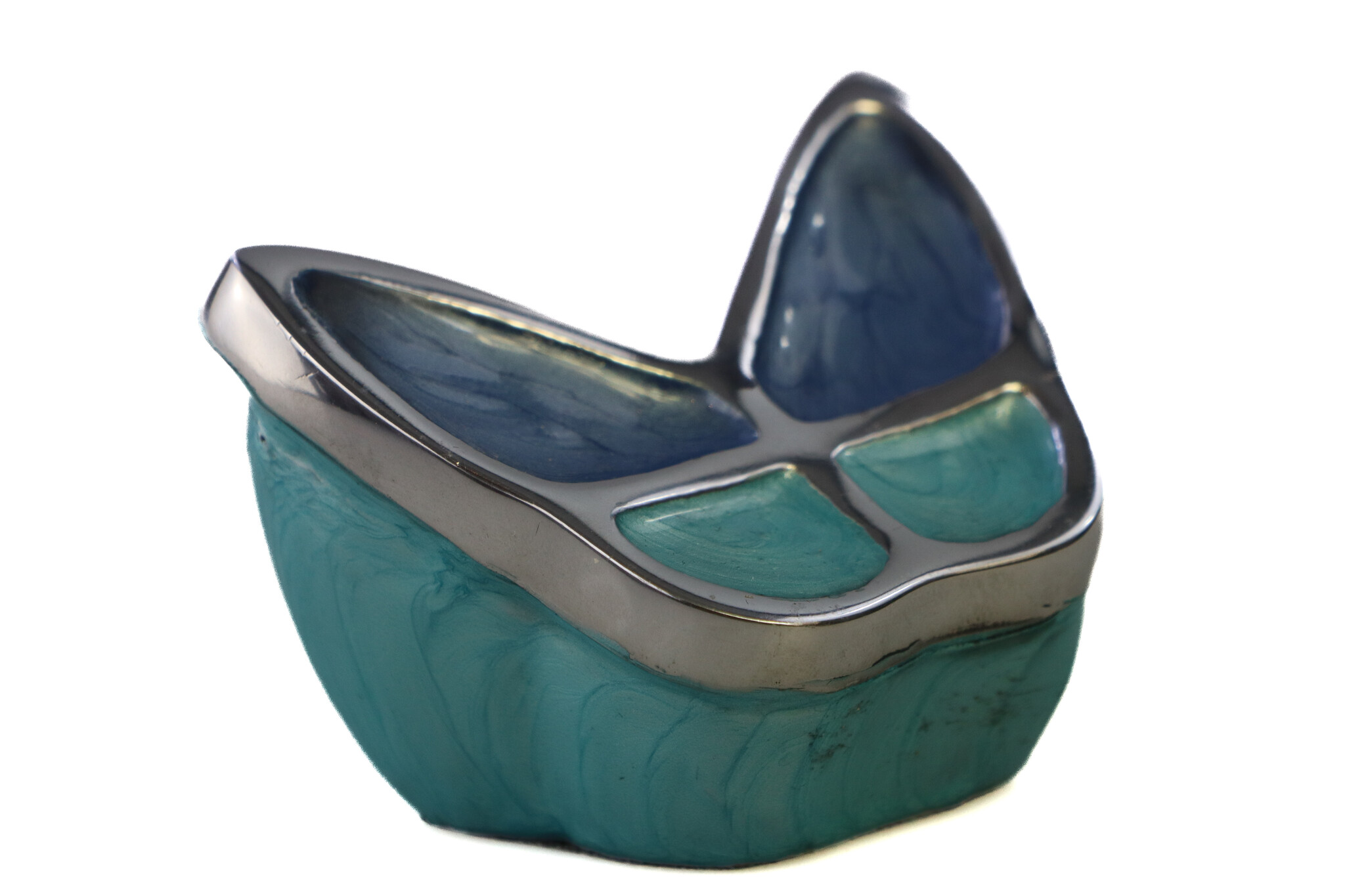 Vlinder mini urn - blauw