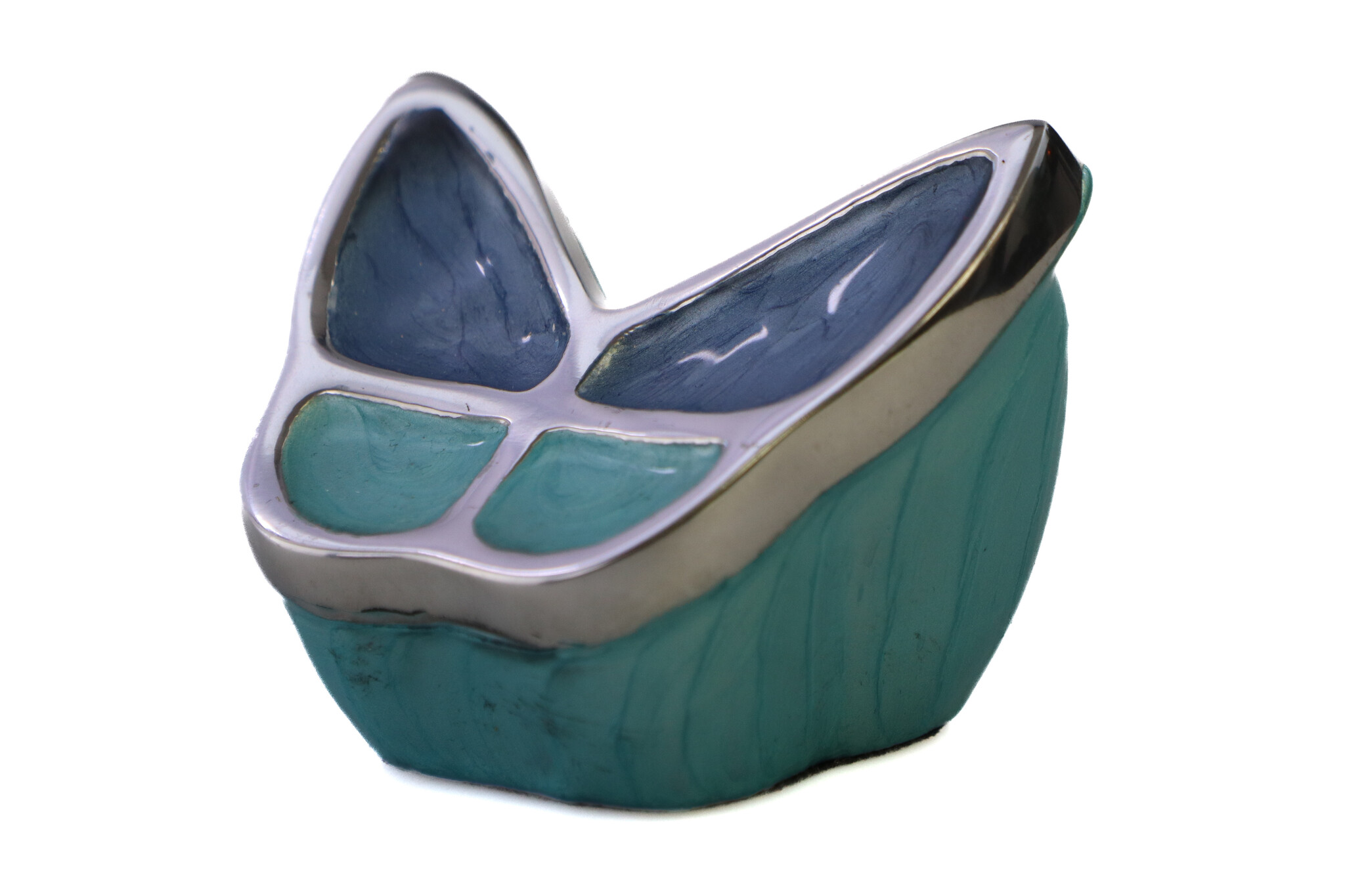 Vlinder mini urn - blauw